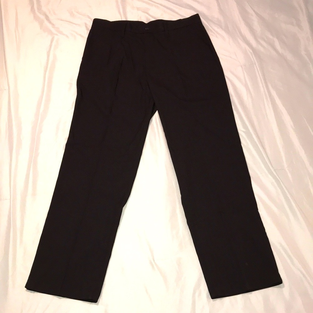 Ashworth Flat Front Golf Pants, Black, 34/32, NWT!